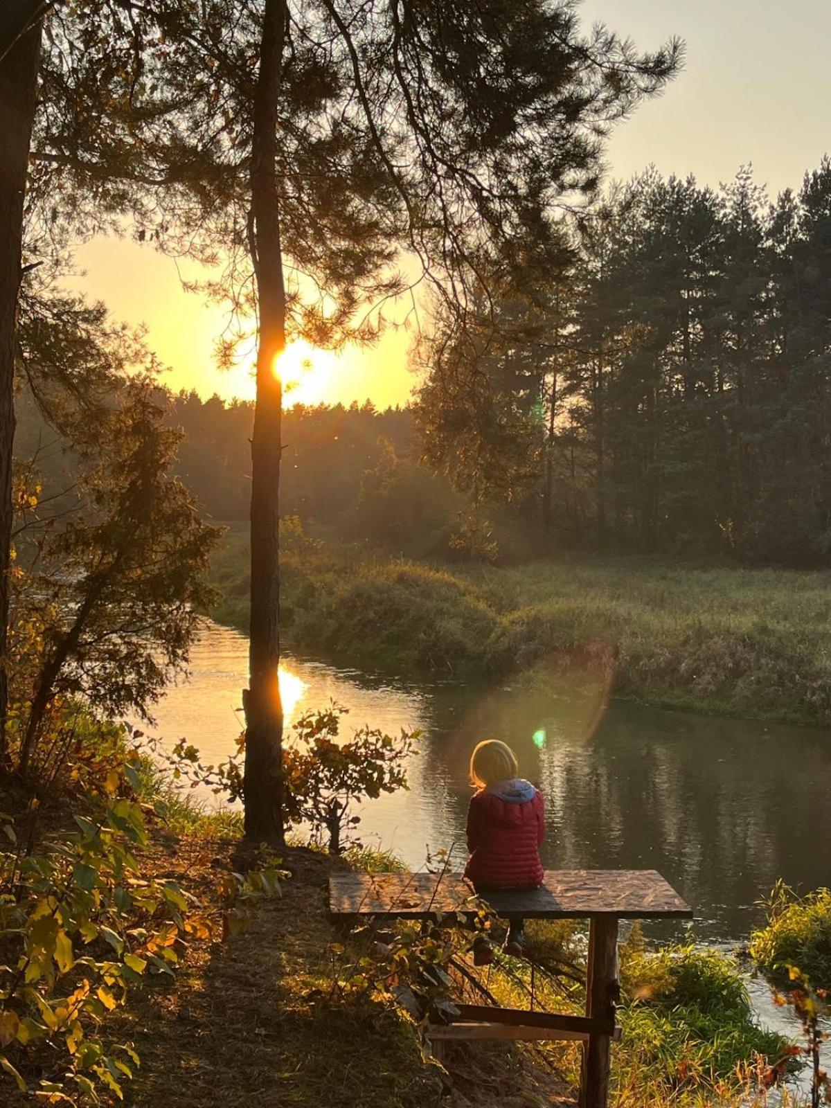 Przytulny Domek W Lesie Blisko Rzeki Ryczywol  Dış mekan fotoğraf